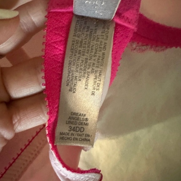 Angels Vibrant Pink and Purple Lace Bra Set - Picture 3 of 7